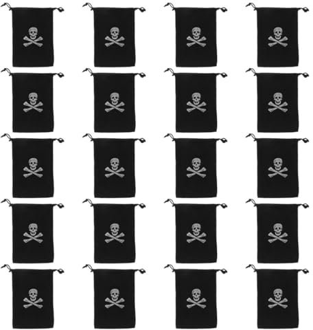ULTECHNOVO 24 Stück Piraten Aufbewahrungstaschen Piraten Münzbeutel Piraten Taschen Piraten Beutel Piraten Partygeschenke Piraten Goodie Bags Münzbeutel Für Piraten Thementaschen