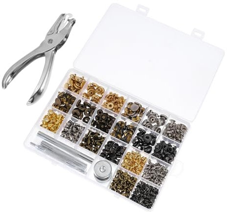 HOMSFOU Tachuelas Duraderas y Resistentes De Remaches Para Equipaje y Diy Perfectos Para Manualidades De Cuero