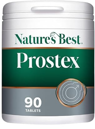 Nature's Best Prostex Men's Health Supplement, 90 Vegan Tablets | High Strength, Beta Sitosterol, Zinc and Vitamin D3, Testosterone, Fertility and Immune Support, 1+ Month Supply