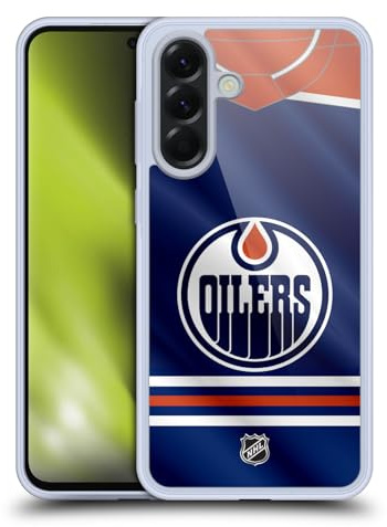 Head Case Designs Offizielle NHL Jersey Edmonton Oilers Gel Handyhülle Hülle [Militärischer Schutzgrad] Kompatibel mit Samsung Galaxy A56 5G