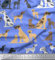 Soimoi Blau Georgette Viskose Stoff mischen Hund Drucken Nahen Stoff 1 Meter 44 Zoll breit