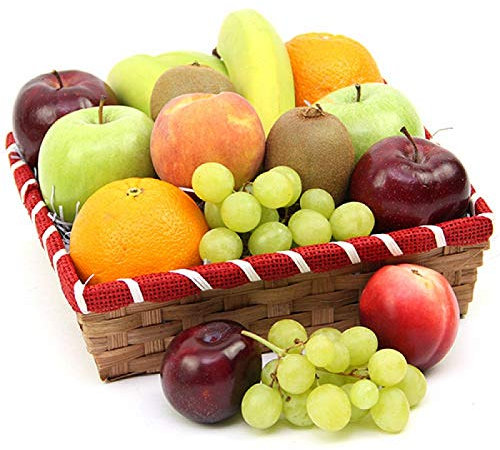 Nectarous Treat Fruit Basket - Fruit Gift Baskets and Gift Hampers with Next Day UK delivery with Personal Message attached