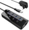 atolla USB Hub Aktiv 3.0 mit Netzteil, 4-Port USB 3.0 Hub 5Gbps Datenhub mit Einzelnen Power Schalter und 1 Intelligenter Charging Port, 15W(5V/3A) Netzteil Adapter
