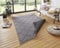 NORTHRUGS In- und Outdoor Teppich Corsica 80x150cm - Wendeteppich Wetterfest Modern Geometrisches Muster Läufer für Balkon Terrasse Garten Wintergarten Wohnzimmerteppich Wasserfest Schwarz Anthrazit