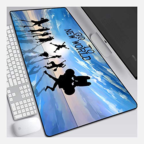 IGIRC Mauspad Onepiece 900X400mm Mauspad, Perfekte Präzision und Geschwindigkeit Gaming-Mauspad mit 3 mm starker Unterseite, für Notebooks, PC, A