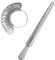 VPMeetx Ring Sizer UK - Ring Size Measuring Tools Metal Ring Measurement Tool Ring UK Sizes Mandrel Stick for Women Men