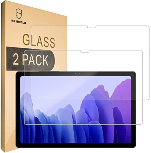 Lot de 2 films de protection d'écran en verre trempé pour Samsung Galaxy Tab A7 (2020) 10,4 pouces avec remplacement à vie