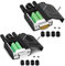 ANMBEST VGA Solderless Quick Connector 16mm Thinner 3+9 DB15 3Row Serial Plug to 15-pin Port Terminal Adapter Breakout Board Compatible with VGA 3+7/3+6/3+6/3+4/3+2 (Male+Female)