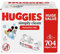 Huggies Simply Clean Unscented Baby Wipes, 11 Flip Lid Packs (704 Wipes Total)