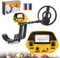 GJCrafts Metal Detector Professionali, Cercametalli Impermeabile per Adulti Bambini, Chip DSP Aggiornato 5 Modalità und Sensibilità 10 Livelli con 2 batterie 9V