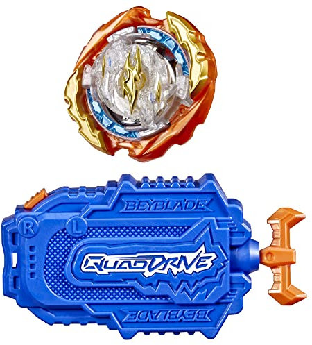 Hasbro Beyblade Burst QuadDrive Lanceur à Corde Cyclone Fury, Set de Combat avec toupie Multicolore