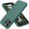 OTOFLY for iPhone 13 Pro Max Case [Compatible with MagSafe] Full-Body Silicone Shockproof Slim Thin Phone Case for iPhone 13 Pro Max 6.7 inch (Midnight Green)