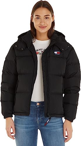 Tommy Jeans Femme Veste en Duvet Alaska Puffer Hiver, Noir (Black), L