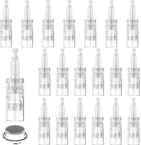 Aiguille Microneedling 20 Pièces Nano Rond Pin Micro Needling De Remplacement Dermapen Aiguilles Microneedling Cartouches Pour Micro Needle Gerät Pen Pour Auto Derma Stylo Micro Aiguille Nadeln