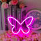 Schmetterling Leuchtreklamen Rosa Leuchtreklame LED Neonlicht Zeichen USB Oder Batteriebetrieben Butterfly Nachtlicht für Mädchen Schlafzimmer LED Neon Sign Leuchtreklame für Hochzeit Bar