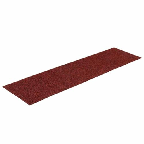 vidaXL Stufenmatten Selbstklebend 15 STK. 76x20 cm Bordeauxrot Rechteckig