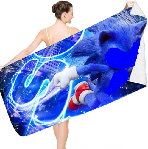Philoctes Strandtücher, Hedgehog Kinder Schnell Trocknend Badetuch, Mikrofaser Strandtuch Schwimmen, Duschtuch Camping Handtuch, Tragbares Badetuch Groß für Reise, Strand, Sauna