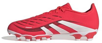 adidas Predator League Multi Ground Football Boots Kids, Scarpe da Calcio, Lucid Red/Ftwr White/Core Black, 34 EU