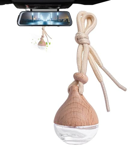 3 Stück Auto Lufterfrischer Parfümflasche 8ml Auto Parfüm Flasche Leere, Nachfüllbar Auto Parfüm Duft Diffusor Glas Flasche Aromatherapie ätherisches Öl Diffusor für Auto Zuhause Büro