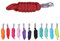 NETPROSHOP Einfarbiger Nylon Strick Führstrick mit Panikhaken Länge 2 Meter Farbauswahl, Farbe:Bordeaux
