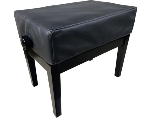 Cutfouwe Volle Leder Klavierabdeckung Staubschutz,Single Piano Stool Cover