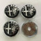 THJKCVSD 4 Stück Nabendeckel, für Alfa Romeo Alfa Alfetta Spider Brera (60MM) Radkappen Ersatz Auto Styling Felgen Abdeckung Badge Emblem Aufkleber Radnabenkappen