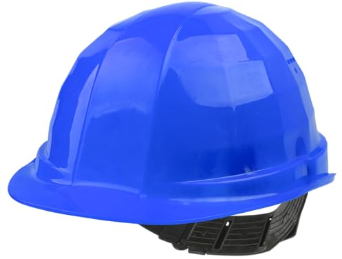 wolfcraft Schutzhelm blau I 4968000 I Industrieschutzhelm zum Schutz vor mechanischer Gefährdung - entspricht der PSA-Verordnung (EU) 2016/425 - geprüfte Qualität „Made in Germany“