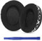 HyperX Cloud 2 Earpad Ice Silk Cloud Alpha Ear Pad, Upgrade Protein Leather Ear Cushion Replacement for HyperX Cloud Stinger/Cloud Flight/CloudX/Cloud II/Cloud III/Cloud Core/Mix Headset（White Print）