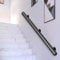 Wooden Stair Handrails 50-600cm, Wall Mount Elderly Railings Safety Hand Support Rail Corridor Rod, Wood Rail for Staircase, Lofts Decking Banister, Grab Bar Kit (Black, 240cm)