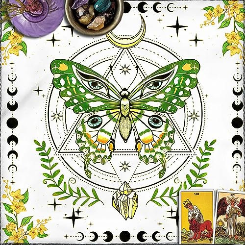 HNsdsvcd Quadratisches Biber-Tarot-Tuch, Brettspiel-Pad, astrologische Orakel-Pad, Tischkarte, Matte, Wahrsagungen, Tischdecke