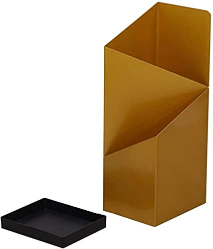 GZSLKSCD Paragüeros, Paragüero de Metal con Longitud Geométrica Irregular, Negro (Dorado Q)