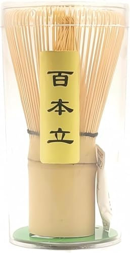 Matcha Whisk - Bamboo Whisk for Matcha Powder, Handcrafted Organic Traditional Japanese Chasen, Matcha Stirrer Wisk Mixer Brush for Authentic Tea Preparation