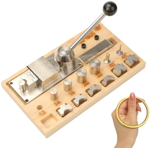 Protoence Löffelring Bastelset - Ringbiegemaschine - Verstellbarer Expander & Dehnmaschine zum Looping, Drahtwickeln und Silberschmieden mit Reduzierfunktion
