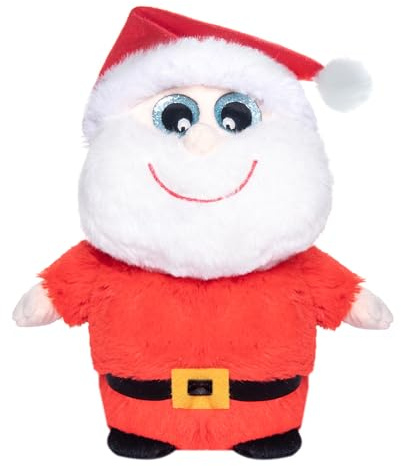 My OLi 7inch/17.7cm Weihnachtsmann Weihnachts-Plüschtier - Weicher Weihnachtsmann Kuscheltier - Festliches Geschenk & Deko für Kinder Deutschland