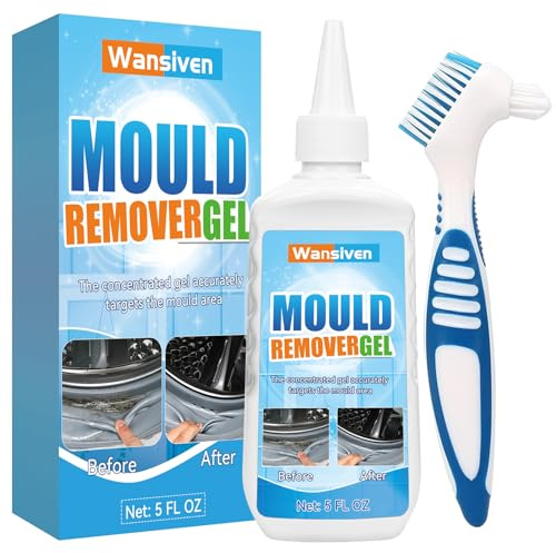 Wansiven Mould Remover, Mould Remover Gel, Effectively Removes Black Mold, Mould Cleaner for Bathroom Toilet Washing Machine rubber, Kitchen Sink, Tile Stain 140g