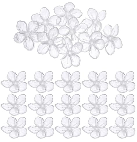 FOMIYES 80 Stück LED Kirschblüten Lampenschirme aus Pvc für Lichterkette mit Verbesserter Lichtstreuung und Romantischer Dekoration bei Hochzeiten und Outdoor Partys