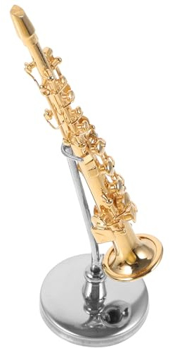 HOOWIFFY Modèle Micro de Miniature Cuivre Résistant en Saxophone à l'usure Chocs DIY Décoration Maison Paysage