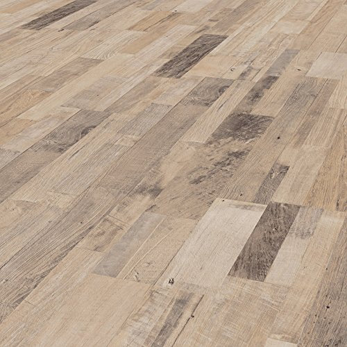 Sol stratifié Effet parquet – 8 mm – boîte de 8 Lames - 2,22 m2 – EH LOFT 5958 Cabana Driftwood