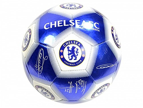 Chelsea Football Club Blue Signature Size 5 Football Crest Official Product