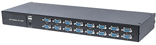 intellinet 507844 Modularer 16-Port KVM-Switch mit VGA-Schnittstelle Schwarz