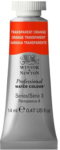 Winsor & Newton Professional Watercolor, 14ml Tube, Transparent Orange