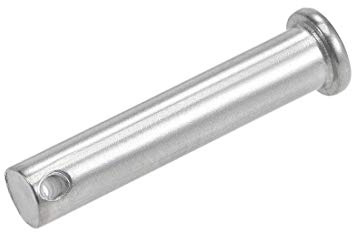 sourcing map Single Hole Clevis Pins - 10mm X 50mm Flat Head 304 Stainless Steel Link Hinge Pin