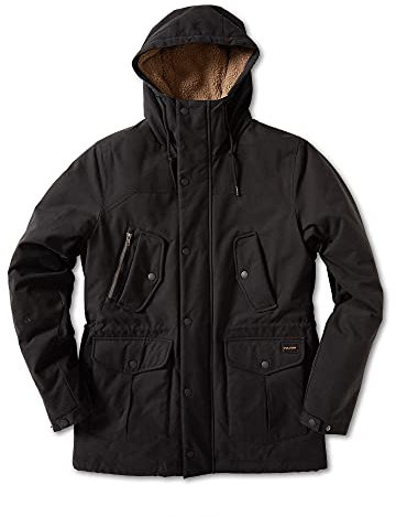 Volcom Herren Starget 5k Parka, Schwarz, L