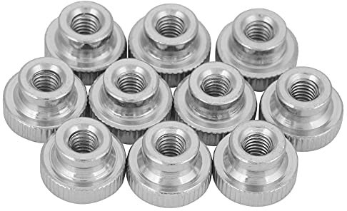 GB806 Écrou de pouce moleté de Type haut écrou de poignée moleté en acier au carbone M3 M4 M5 M6 M8 M10(M3(10pcs))