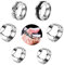 6Pcs Stainless Steel Bottle Opener Set - Finger Ring Opener for Beer Bottles - Tool Bar Accessories
