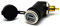 Cliff Top Chargeur USB DIN 36 W PD USB-C et adaptateur QC 3.0 USB pour prise DIN, compatible avec motos BMW Ducati Triumph (angle court)