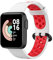 KINKUUN Correas para relojes Compatible con XiaoMi Mi Watch Lite/for Redmi Watch Pulseras de repuesto.Correa de Reloj.(Blanco + rojo)