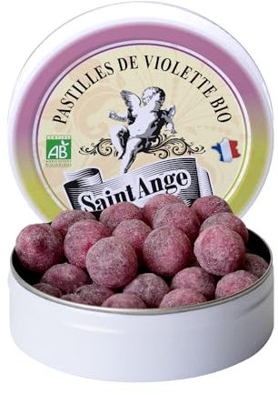 Pastilles Saint-Ange | Bonbons Traditionnels 100% Français (Bio Violette)