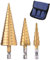 Fixinus 3-tlg HSS Stufenbohrer Satz, 1/4 Zoll Sechskantschaft Titanbeschichtet Profi Metallbohrer Bohrer Satz für Holz, Kunststoff, Blechlochbohren – Metrisch 4–12 mm/4–20 mm/4–32 mm