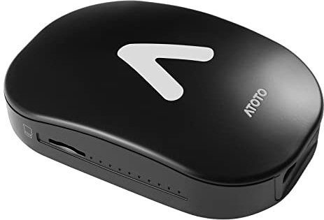 ATOTO AD6 Kabelloser CarPlay zu Wireless CarPlay/Wireless Android Auto Adapter, Wireless Android OBD-Unterstützung, Intelligente AI Sprachdongle mit GPS-Tracking, AI Box mit Bluetooth, 4GB+64GB